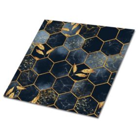 Kafelki samoprzylepne Tulup 30x30 cm Liście i sześciokąty. 9 szt.