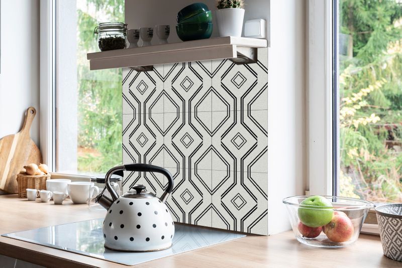 Kafelki samoprzylepne Tulup 30x30 cm Linie geometryczne 9 szt. III