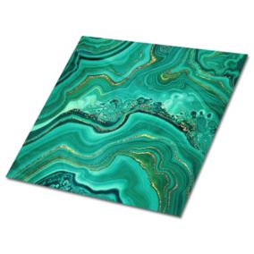 Kafelki samoprzylepne Tulup 30x30 cm Malachitowa tekstura 9 szt.