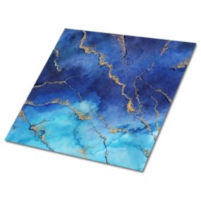 Kafelki samoprzylepne Tulup 30x30 cm Niebieski marmur 9 szt.