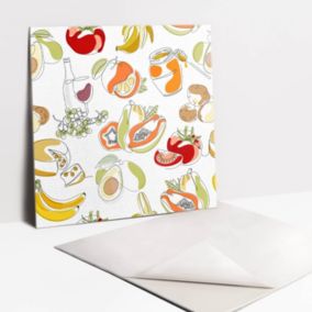 Kafelki samoprzylepne Tulup 30x30 cm Owoce i warzywa 9 szt. II