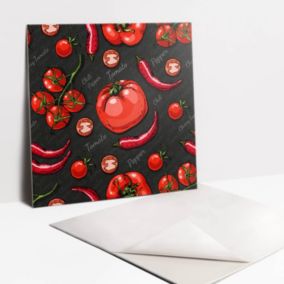 Kafelki samoprzylepne Tulup 30x30 cm Papryczki i pomidor 9 szt.