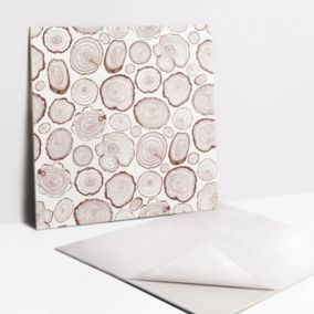 Kafelki samoprzylepne Tulup 30x30 cm Pnie i słoje drzew 9 szt.