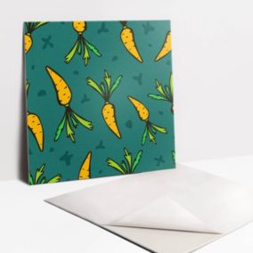 Kafelki samoprzylepne Tulup 30x30 cm Rysunkowa marchewka 9 szt.