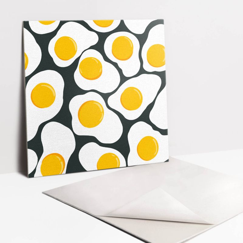 Kafelki samoprzylepne Tulup 30x30 cm Rysunkowe jajka 9 szt.