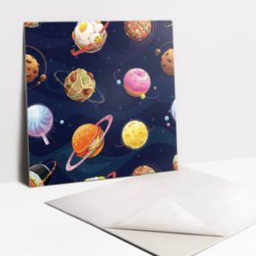Kafelki samoprzylepne Tulup 30x30 cm Rysunkowe planety 9 szt.