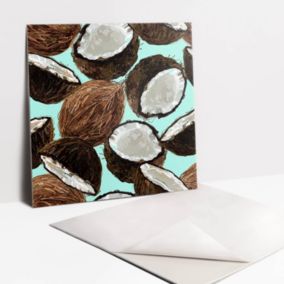 Kafelki samoprzylepne Tulup 30x30 cm Rysunkowy kokos 9 szt. II