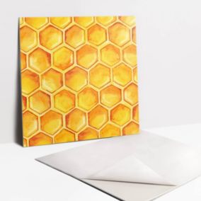 Kafelki samoprzylepne Tulup 30x30 cm Rysunkowy plaster miodu 9 szt.