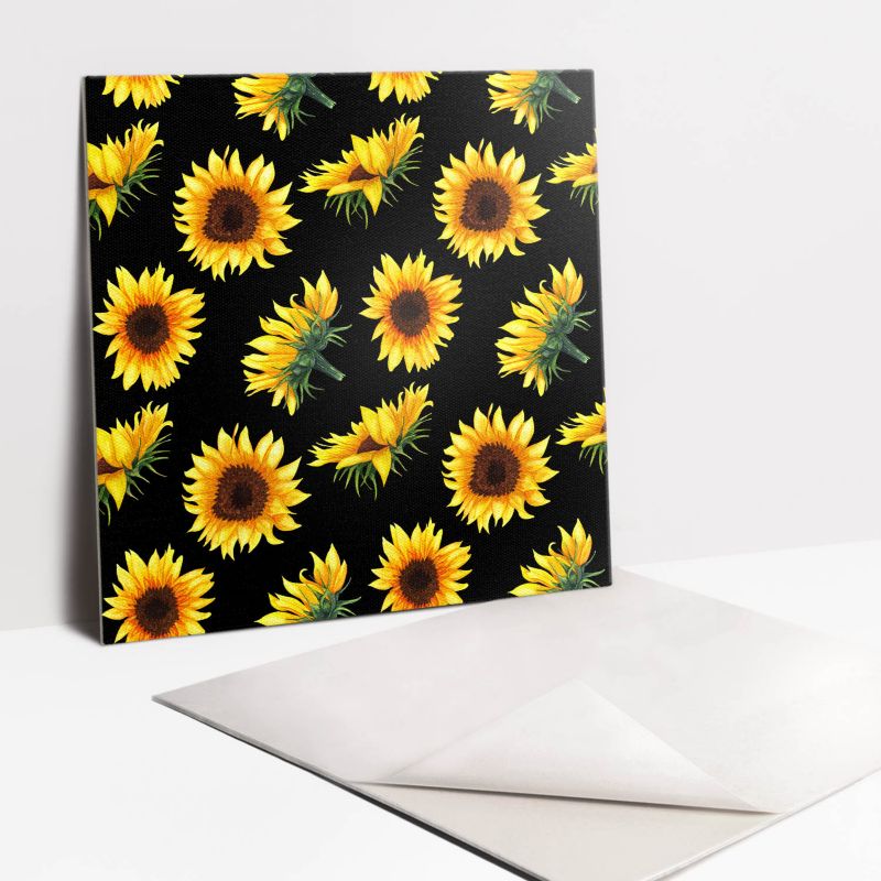 Kafelki samoprzylepne Tulup 30x30 cm Słoneczniki 9 szt. II