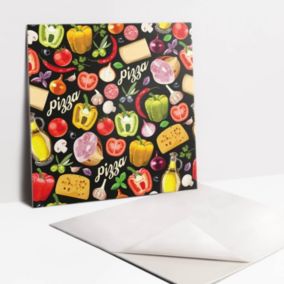Kafelki samoprzylepne Tulup 30x30 cm Składniki na pizzę 9 szt.