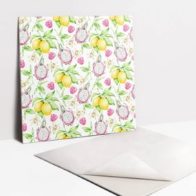 Kafelki samoprzylepne Tulup 30x30 cm Smoczy owoc i cytryna 9 szt.