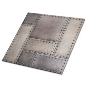 Kafelki samoprzylepne Tulup 30x30 cm Tekstura blachy 9 szt.