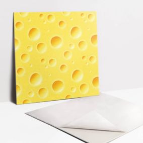 Kafelki samoprzylepne Tulup 30x30 cm Żółty dziurawy ser 9 szt.