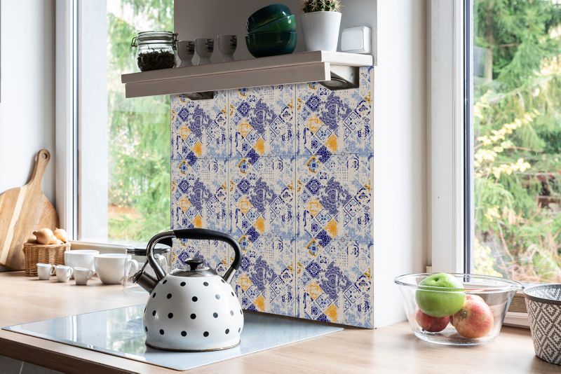 Kafelki samoprzylepne Tulup 30x30 cm Vintage azulejo. 9 szt.