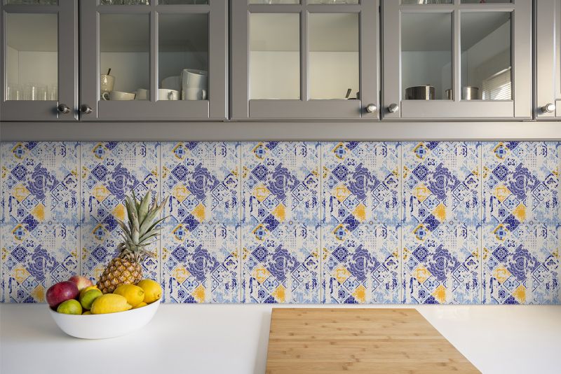 Kafelki samoprzylepne Tulup 30x30 cm Vintage azulejo. 9 szt.