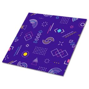 Kafelki samoprzylepne Tulup 30x30 cm Wzór geometryczny 9 szt. VI
