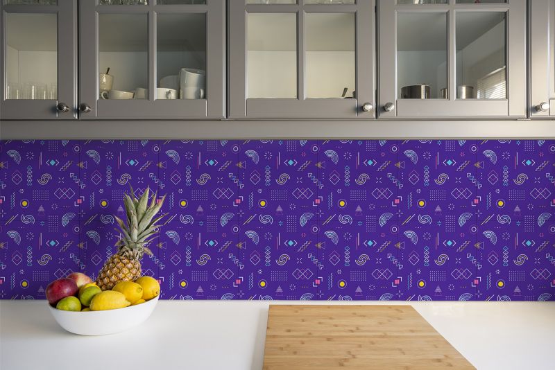 Kafelki samoprzylepne Tulup 30x30 cm Wzór geometryczny 9 szt. VI