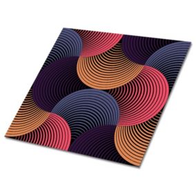 Kafelki samoprzylepne Tulup 30x30 cm Wzór retro 9 szt. II