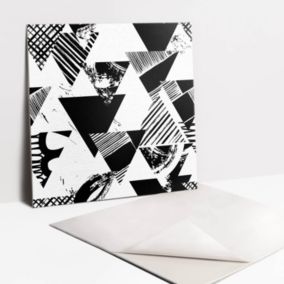 Kafelki samoprzylepne Tulup 30x30 cm Wzorzyste trójkąty 9 szt.