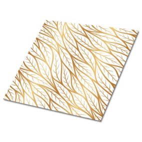 Kafelki samoprzylepne Tulup 30x30 cm Złote liście 9 szt.