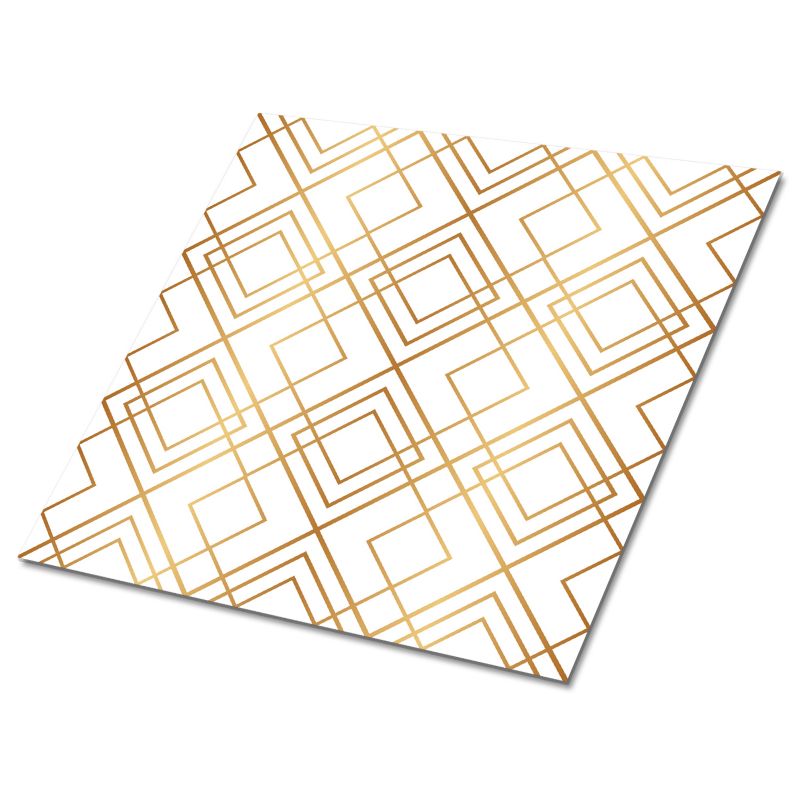 Kafelki samoprzylepne Tulup 30x30 cm Złote linie 9 szt.