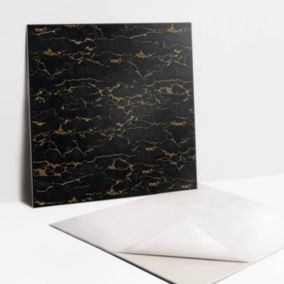 Kafelki samoprzylepne Tulup 30x30 cm Złote pęknięcia marmuru 9 szt.