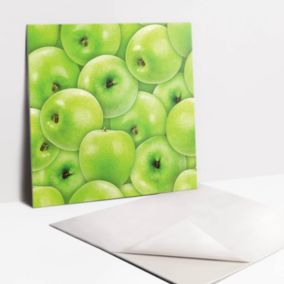 Kafelki samoprzylepne Tulup 30x30 cm Zielone jabłka 9 szt.