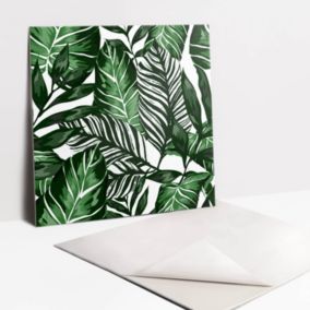 Kafelki samoprzylepne Tulup 30x30 cm Zielone liście 9 szt.