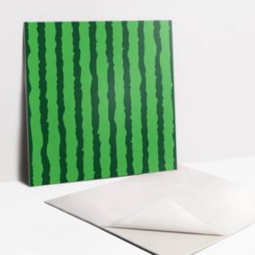 Kafelki samoprzylepne Tulup 30x30 cm Zielony rysunkowy arbuz 9 szt.