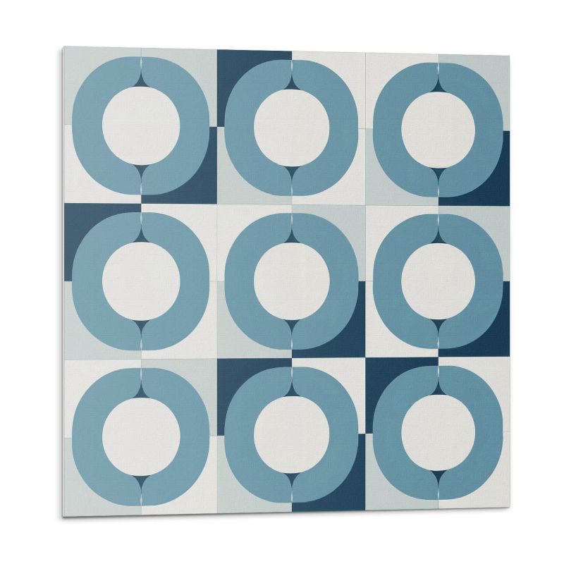 Kafelki samoprzylepne Wallfluent 30x30 cm Wzór okręgów w zrównoważonej kompozycji 9 szt.