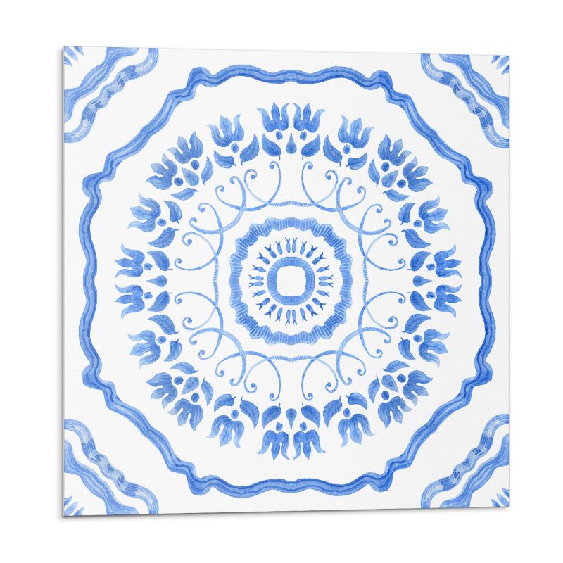 Kafelki samoprzylepne Wallfluent 50x50 cm Okrągły motyw florystyczny 4 szt.