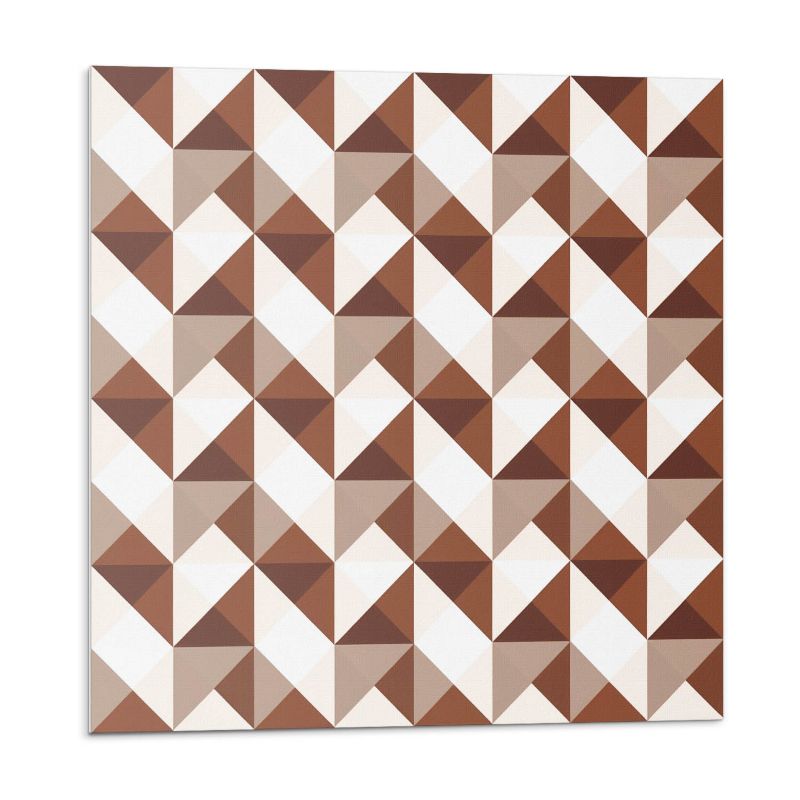 Kafelki samoprzylepne Wallfluent 50x50 cm Wzór trójkątów w minimalistycznym wydaniu 4 szt.