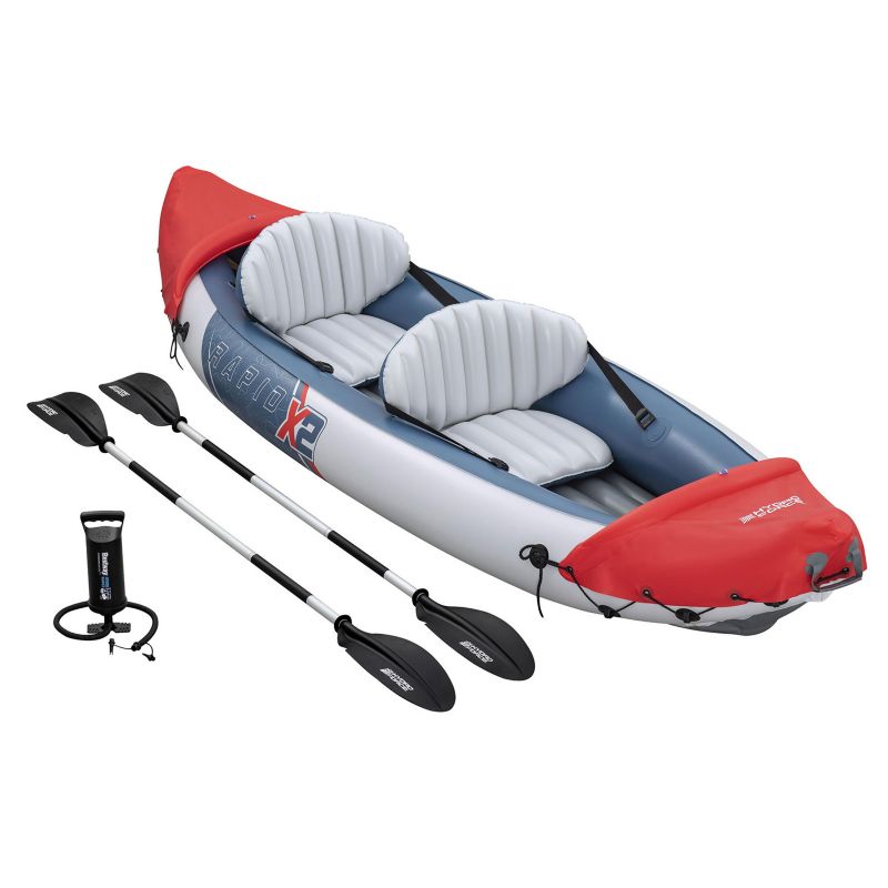 Kajak dmuchany Bestway Rapid X2 wiosła pompka torba 321x100cm dwuosobowy 1 szt.
