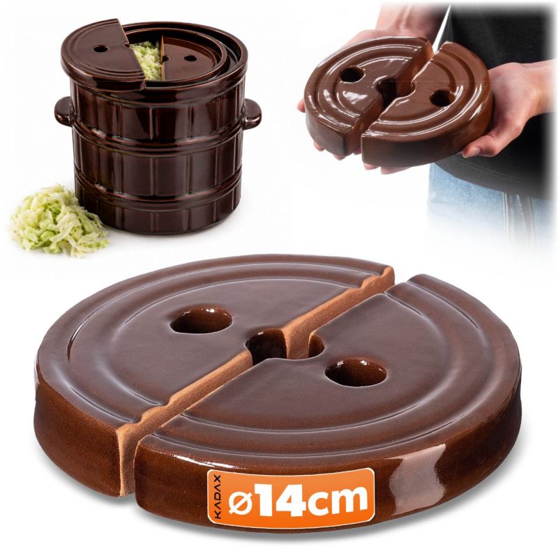 Kamień Dociskowy Do Beczki Kiszenia Kapusty Ogórków Kamionka 14 cm 1 szt.