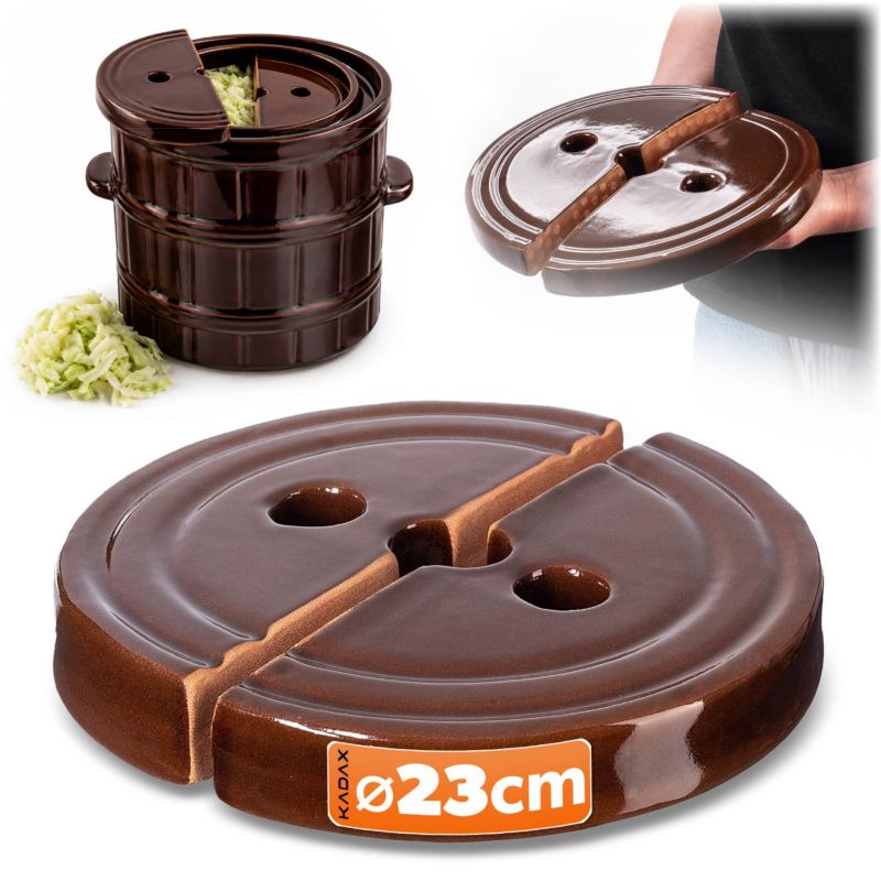 Kamień Dociskowy Do Beczki Kiszenia Kapusty Ogórków Kamionka 23 cm 2 szt.