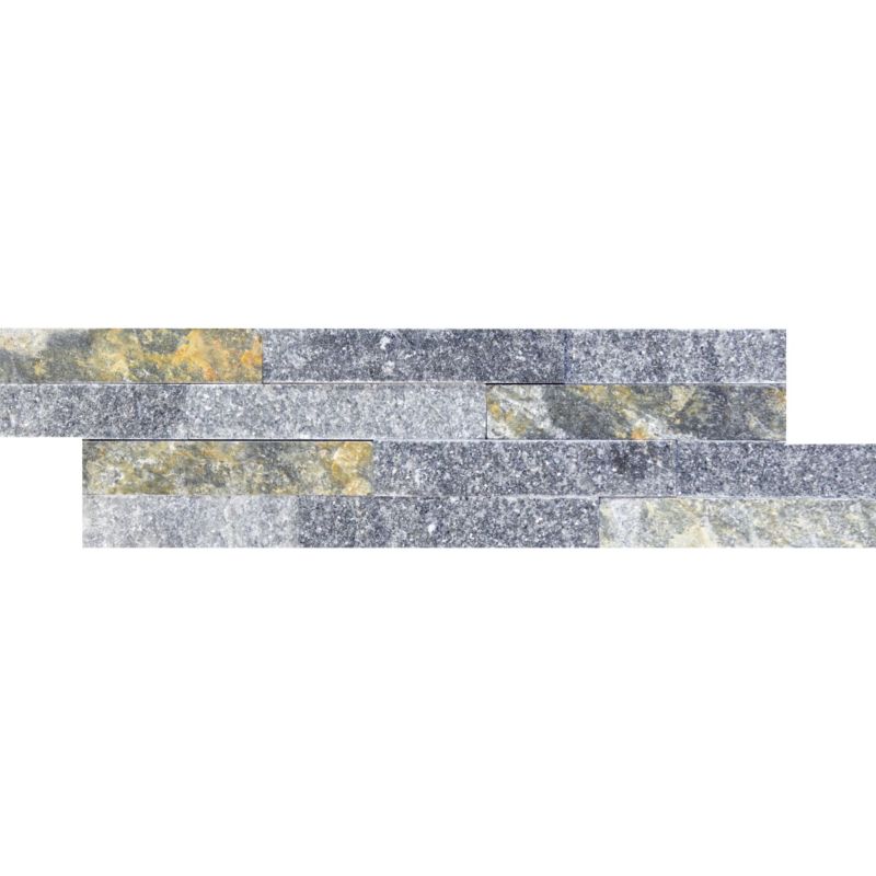 Kamień Elewacyjny Dekoracyjny Domelia Marmur Stackstone Brązowo-Grafitowy 10x36 Naturalny 0,39m2 1 op.