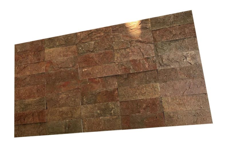 Kamień elewacyjny-dekoracyjny kwarcytowy Tiles Copper Brick 10x30 1 m2