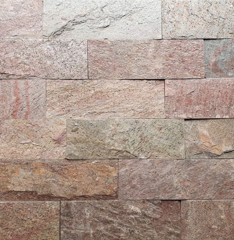Kamień elewacyjny-dekoracyjny kwarcytowy Tiles Copper Brick 10x30 1 m2