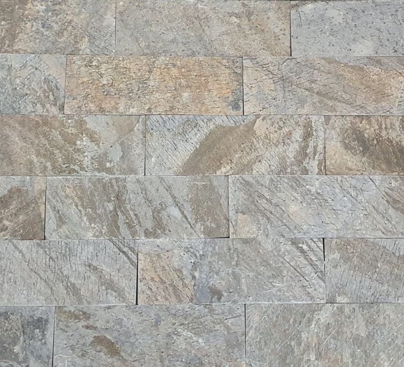 Kamień elewacyjny-dekoracyjny Tiles kwarcytowy Deoli Green Brick 10x30 1 m2