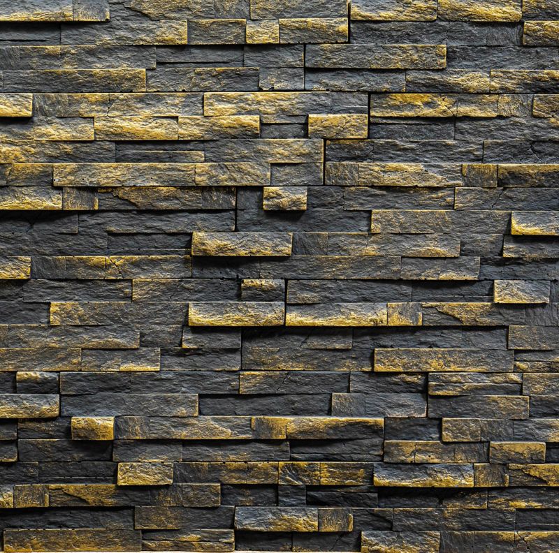 Kamień dekoracyjny betonowy Eldorado złoty 0,4 m2
