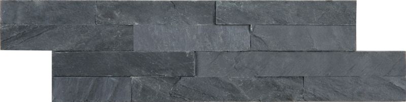 Kamień naturalny Slate 10 x 35 cm black 0,42 m2