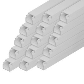 Kanał elektroinstalacyjny Edo  16/16  2m Biały 15 szt