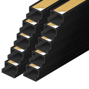 Kanał elektroinstalacyjny Edo samoprzylepny  25/16  2m Antracytowy  10 szt.