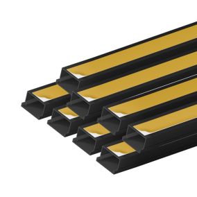 Kanał elektroinstalacyjny Edo samoprzylepny  40/25  2m Antracytowy    8 szt.
