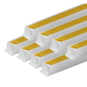 Kanał elektroinstalacyjny Edo samoprzylepny  40/40  2m Biały    8 szt.