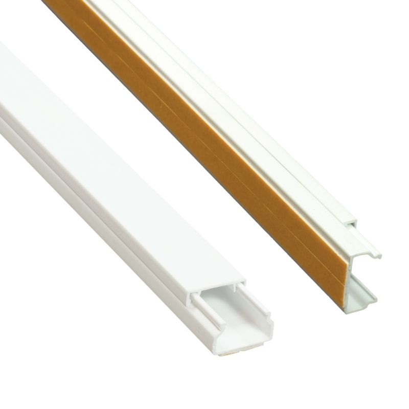 Kanał elektroinstalacyjny AKS Zielonka MKI na taśmę 11 x 20 mm 2 m biały