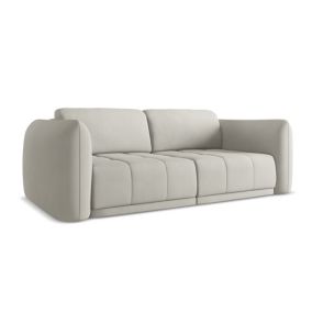 Kanapa 3-osobowa Makamii Hoku z tkaniny szenilowej 210x105 cm beżowy 1 szt.