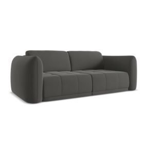 Kanapa 3-osobowa Makamii Hoku z weluru 210x105 cm stalowy 1 szt.