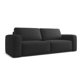 Kanapa 3-osobowa z funkcją spania Makamii Kaila z tkaniny szenilowej 242x100 cm antracyt 1 szt.