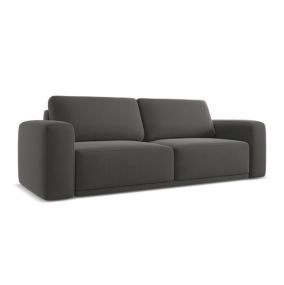 Kanapa 3-osobowa z funkcją spania Makamii Kaila z weluru 242x100 cm stalowy 1 szt.